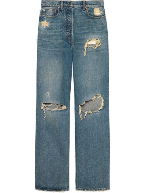 gucci jeans|gucci distressed jeans.